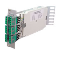 Product Fiber Optic Splice Module Twin with Angled Cable Strain Relief